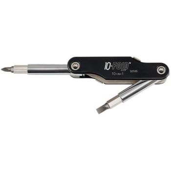 Klein Tools® 10-In-1 Folding Screwdriver/Nut Driver