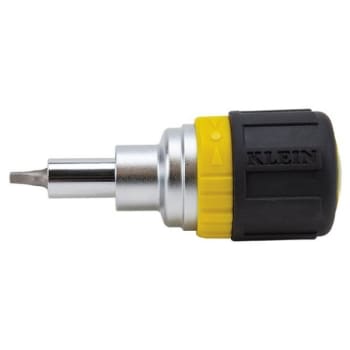 Image for Klein Tools® 6-In-1 Ratcheting Stubby Screwdriver With Square Recess from HD Supply