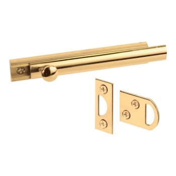 Image for Defender Sec 4in, Solid Brass Surface Bolt from HD Supply