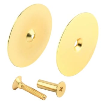 2-5/8in, Brass Hole Filler Plate Dr Knob