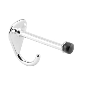 Image for Sentry Hook And Bumper, 3-1/8in Projection, Cast Zamak Constrt, Chrm from HD Supply