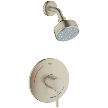 Image for Grohe Concetto 1-Handle Brushed Nickel Shower Set from HD Supply