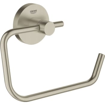 Image for Grohe Essentials Brushed Nickel Toilet Paper Holder Without Cover from HD Supply