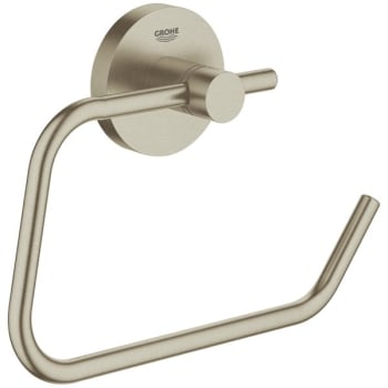 Image for Grohe Essentials Brushed Nickel Toilet Paper Holder Without Cover from HD Supply