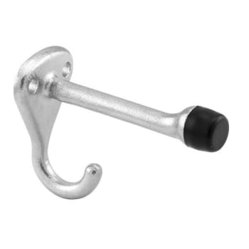 Sentry Hook And Bumper, 3-1/8in Projection, Cast Ss Constrts.