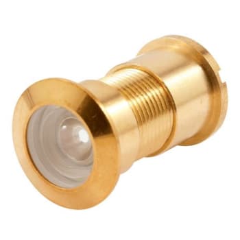 Image for Defender Security Door Viewer, 130-Degree, Solid Brass, Big Eye, 1in, Glass Lens from HD Supply