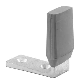 Image for Sentry Dr Stop 2-11/16in Height Stl Brushed Alum Gray Rubber Bumper from HD Supply