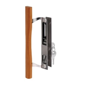 Image for Sliding Glass Dr Le Set, 6-5/8in Wood, Hook Style, Flush Mt, Key from HD Supply
