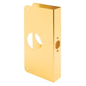 Image for Defender Security 1-3/8in 9in Brass Lock Door Enforce, 2-1/8in Sgl Bore, 2-3/8in from HD Supply