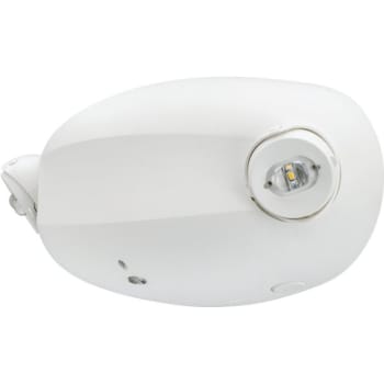 Lithonia Lighting® LED Emergency Unit, Dual Round Heads, Self-Diagnostic, Lithium Iron Battery, White