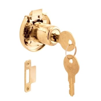 Image for Defender Sec Brass Spg-Loaded Key, Surface Mt Cabinet Lk from HD Supply
