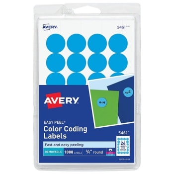 Image for Avery® Light Blue Printable & Removable Color-Coding Label Package Of 1008 from HD Supply