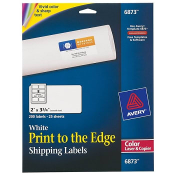 Image for Avery® White Vibrant Color-Printing Shipping Label Box Of 200 from HD Supply