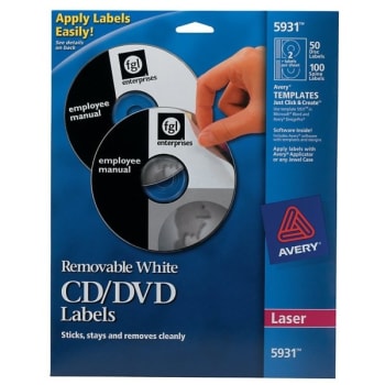 Image for Avery® Matte White Laser Cd Label Package Of 50 from HD Supply