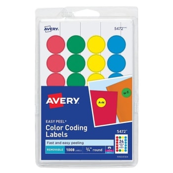 Image for Avery® Assorted Colors Printable & Removable Color-Coding Label Package Of 1008 from HD Supply