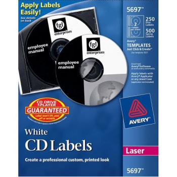 Image for Avery® Matte White Laser CD Label Package Of 250 from HD Supply