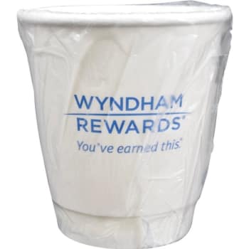 Wyndham Rewards 10oz Wrapped Double Wall Cup, Use Lid 126935 Case Of 500