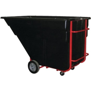 Image for Rubbermaid Commercial 1.5 Cu Yd Black Rotational Molded Standard Tilt Truck from HD Supply