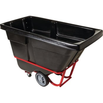 Image for Rubbermaid 0.5 Cu Yd Black Rotational Molded Heavy-duty Tilt Truck from HD Supply