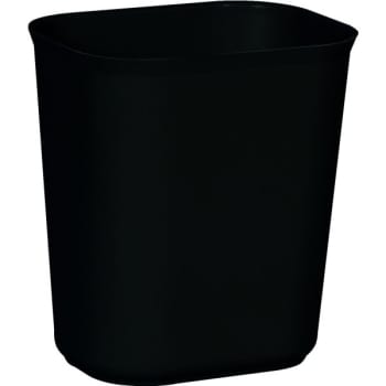 Image for Rubbermaid 3.5 Gal Black Rectangular Fire-Resistant Wastebasket (6-Pack) from HD Supply
