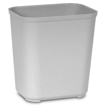 Image for Rubbermaid 7 Gal Gray Rectangular Fire-Resistant Wastebasket (6-Pack) from HD Supply