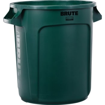 Image for Rubbermaid Brute 10 Gal Green Round Trash Can (6-Pack) from HD Supply
