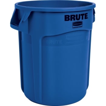 Image for Rubbermaid Brute 20 Gal Blue Round Vented Trash Can (6-Pack) from HD Supply