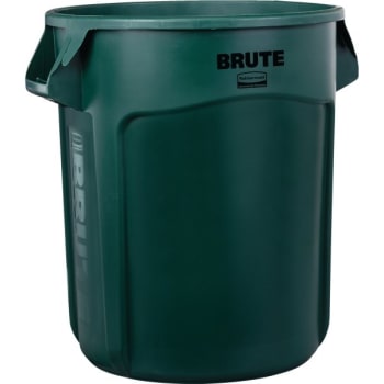 Image for Rubbermaid Brute 20 Gal Green Round Vented Trash Can (6-Pack) from HD Supply