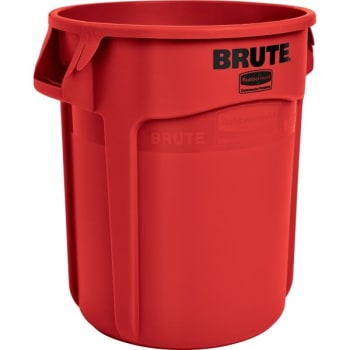 Image for Rubbermaid Brute 20 Gal Red Round Vented Trash Can (6-Pack) from HD Supply