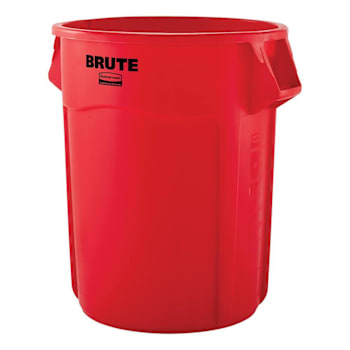 Image for Rubbermaid Commercial Brute 55 Gal Red Round Utility Trash Can (3-Pack) from HD Supply