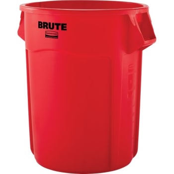 Image for Rubbermaid Brute 55 Gal Red Round Utility Trash Can (3-Pack) from HD Supply