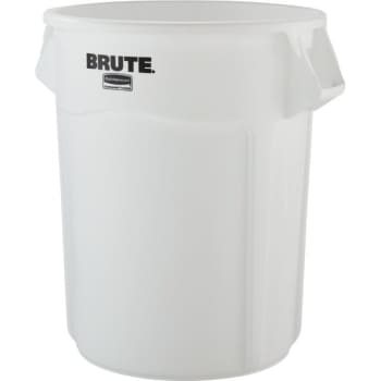 Image for Rubbermaid Brute 55 Gal White Round Utility Trash Can (3-Pack) from HD Supply