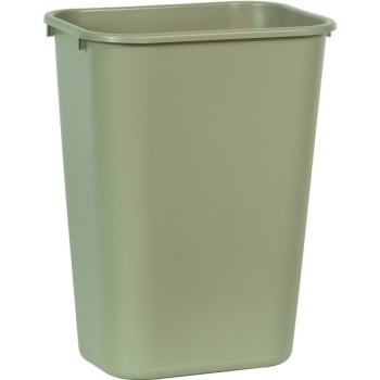 Image for Rubbermaid 10.25 Gal Beige Rectangle Large Utility Wastebasket (12-Pack) from HD Supply