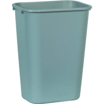 Image for Rubbermaid 10.25 Gal Gray Rectangle Large Utility Wastebasket (12-Pack) from HD Supply
