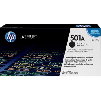 Image for HP 501A Q6470A Color Laserjet Black Original Toner Cartridge from HD Supply