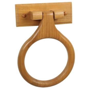 Image for Design House Dalton Towel Ring, Honey Oak Finish from HD Supply