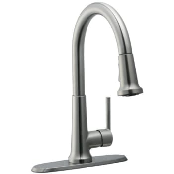 Image for Design House Geneva Kitchen Faucet With Pullout Sprayer Satin Nickel Finish from HD Supply