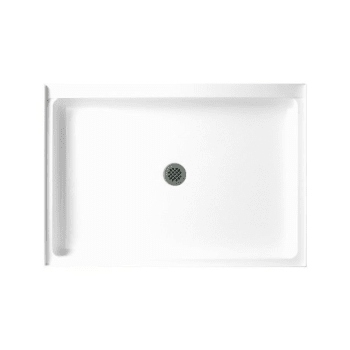 Swan® Veritek™ White Single-Threshold Shower Floor 34" X 42"