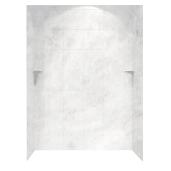 Image for Swan® Ice Square Solid Surface Tile Wall Kit 36" X 62" X 96" from HD Supply