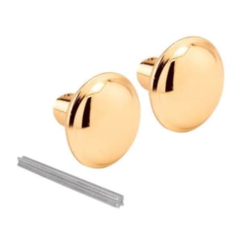 Image for Defender Sec Vintage Style Dr Knobs W/brass , 2-1/4in Out Dia, Stl from HD Supply