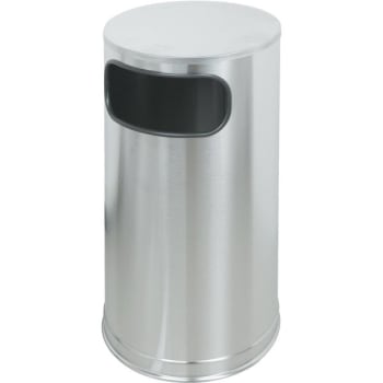 Image for Rubbermaid 12 Gallon Stainless Steel Trash Can (Silver) from HD Supply