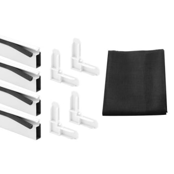 Image for Screen Frame Kit, Alum, Wt ,Includes Vinyl Spline Sq-Cut Corners from HD Supply