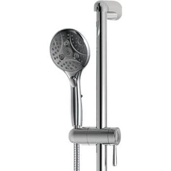 Image for Seasons® Slide Bar Shower System W/ 6 Spray Easy-Clean Handheld Shower (Chrome) from HD Supply