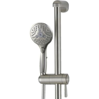 Image for Seasons® Slide Bar Shower System w/ 6 Spray Easy-Clean Handheld Shower (Nickel) from HD Supply
