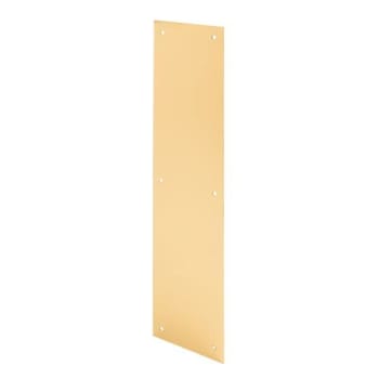 Image for Dr Push Plate, 3-1/2 15in, Polished Brass from HD Supply