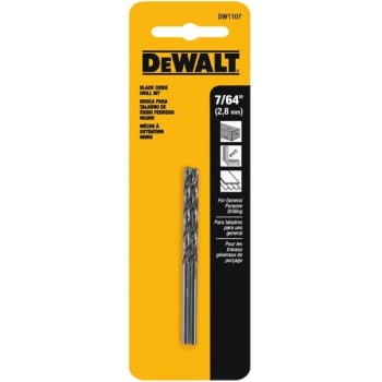 Image for 7/64" Black Oxide Split-Point Drill Bit, Package Of 2 from HD Supply