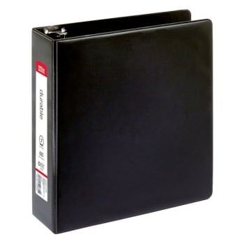 Image for Office Depot® Black 3" Round Ring Non-Stick Binder from HD Supply