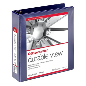 Image for Office Depot® Blue Durable View 2" Round Ring Binder from HD Supply