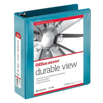 Office Depot® Jeweler Blue Durable View 3" Round Ring Binder