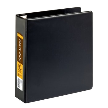 Image for Office Depot® Black Heavy-Duty 2" D-Ring Binder from HD Supply